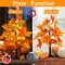 2 Pack 24 Inch Artificial Fall Lighted Maple Tree - 24 LED Light